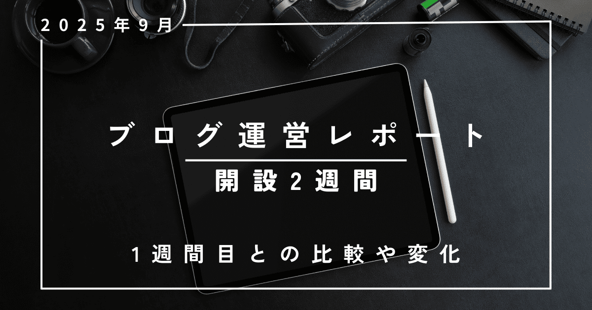 ブログレポート-2週間、運用報告